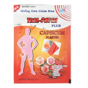 Miếng dán Tika-Patch Plus giảm đau cơ xương khớp gói 6 miếng (5cm x 7cm)