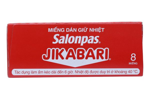Miếng dán giữ nhiệt Salonpas Jikabari làm ấm, giảm đau (8.4cm x 13cm) (8 gói x 1 miếng)