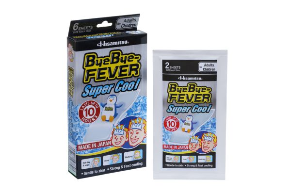 Miếng dán hạ sốt ByeBye Fever Super Cool (5cm x 12 cm) (3 gói x 2 miếng)