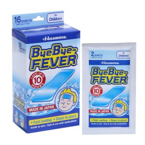 Miếng dán hạ sốt ByeBye Fever cho trẻ em (5cm x 11cm) (8 gói x 2 miếng)
