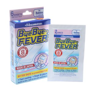 Miếng dán hạ sốt ByeBye Fever trẻ 0-2 tuổi (4cm x 8cm) (3 gói x 2 miếng)