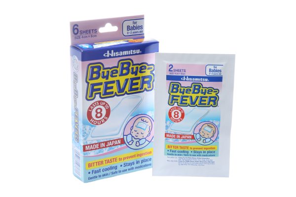 Miếng dán hạ sốt ByeBye Fever trẻ 0-2 tuổi (4cm x 8cm) (3 gói x 2 miếng)