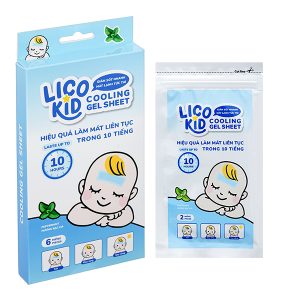 Miếng dán hạ sốt Licokid hương bạc hà (3 gói x 2 miếng)