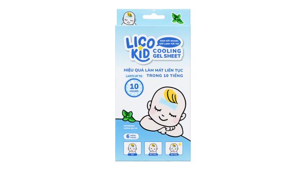 Miếng dán hạ sốt Licokid hương bạc hà (3 gói x 2 miếng)