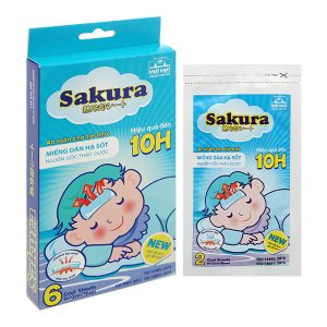 Miếng dán hạ sốt Sakura cho bé (3 gói x 2 miếng)