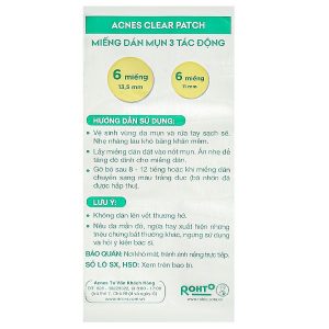 Miếng dán mụn Acnes Clear Patch giúp kháng khuẩn, sạch mụn hộp 24 miếng