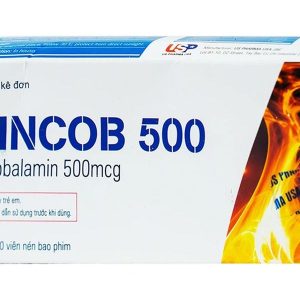 Mincob 500 điều trị và dự phòng thiếu vitamin B12 (3 vỉ x 10 viên)