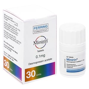 Minirin 0.1mg trị đái tháo nhạt, tiểu đêm lọ 30 viên