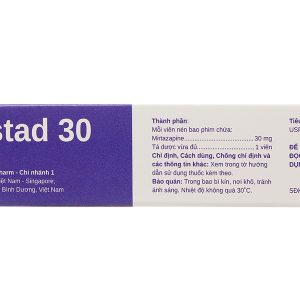 Mirastad 30 trị các cơn trầm cảm lớn (2 vỉ x 14 viên)