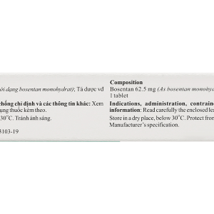 Misenbo 62.5 trị tăng huyết áp (3 vỉ x 10 viên)