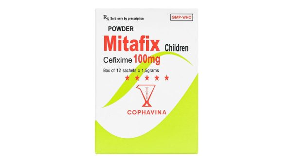 Thuốc bột Mitafix trẻ em 100mg điều trị nhiễm khuẩn (12 gói x 1.5g)