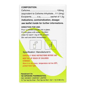 Thuốc bột Mitafix trẻ em 100mg điều trị nhiễm khuẩn (12 gói x 1.5g)