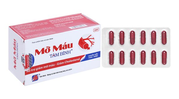 Mỡ máu Tâm Bình hỗ trợ giảm cholesterol hộp 60 viên