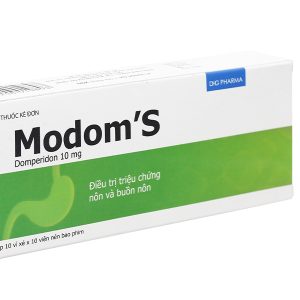 Modom's 10mg trị triệu chứng nôn và buồn nôn (10 vỉ x 10 viên)