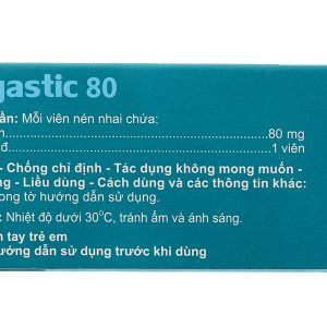 Viên nhai Mogastic 80 trị đầy hơi, khó tiêu (10 vỉ x 10 viên)