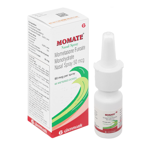 Hỗn dịch xịt mũi Momate Nasal Spray 50mcg trị viêm mũi dị ứng chai 60 liều