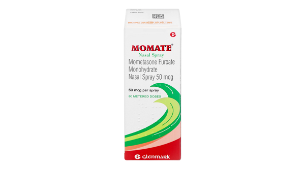 Hỗn dịch xịt mũi Momate Nasal Spray 50mcg trị viêm mũi dị ứng chai 60 liều