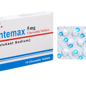 Viên nhai Montemax 5mg trị hen phế quản mãn tính (1 vỉ x 14 viên)