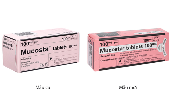 Mucosta Tablets 100mg trị viêm loét dạ dày (10 vỉ x 10 viên)