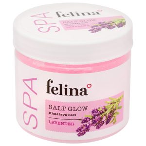 Muối tắm Felina dầu hoa oải hương làm sạch, tẩy tế bào chết hũ 500g
