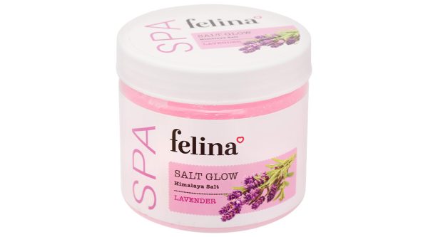 Muối tắm Felina dầu hoa oải hương làm sạch, tẩy tế bào chết hũ 500g