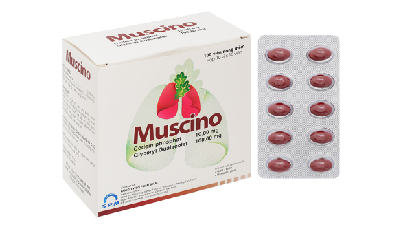 Muscino trị triệu chứng ho khan, ho do kích ứng (10 vỉ x 10 viên)