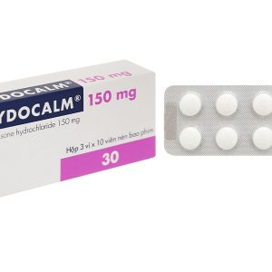 Mydocalm 150mg trị triệu chứng co cứng cơ sau đột quỵ (3 vỉ x 10 viên)