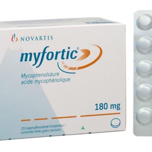 Myfortic 180mg dự phòng thải ghép trường hợp ghép thận dị gen (12 vỉ x 10 viên)