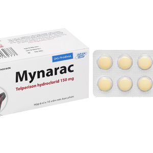 Mynarac 150mg điều trị triệu chứng co cứng cơ sau đột quỵ (6 vỉ x 10 viên)