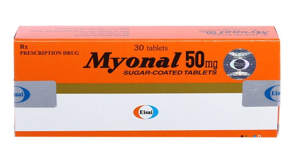 Myonal 50mg cải thiện các triệu chứng tăng trương lực cơ (3 vỉ x 10 viên)