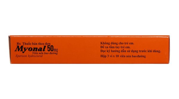 Myonal 50mg cải thiện các triệu chứng tăng trương lực cơ (3 vỉ x 10 viên)