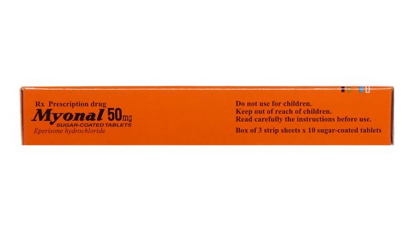 Myonal 50mg cải thiện các triệu chứng tăng trương lực cơ (3 vỉ x 10 viên)