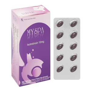 Myspa 10mg trị mụn trứng cá (3 vỉ x 10 viên).