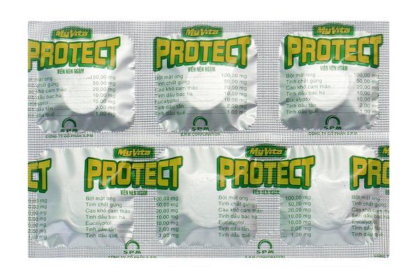 Viên ngậm MyVita Protect hỗ trợ giảm đau họng hộp 30 viên