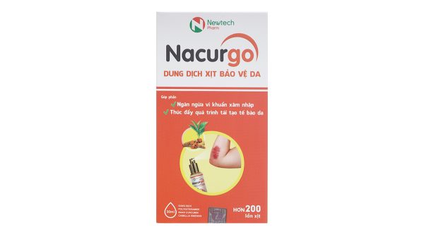 Dung dịch xịt Nacurgo bảo vệ, tái tạo da, ngừa vi khuẩn chai 30ml