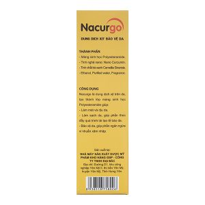 Dung dịch xịt Nacurgo bảo vệ, tái tạo da, ngừa vi khuẩn chai 30ml