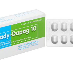 Nady-Dapag 10 trị đái tháo đường tuýp 2 (3 vỉ x 10 viên)