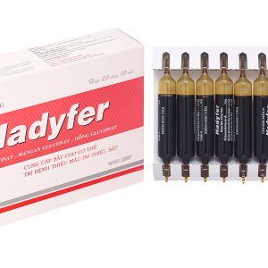Dung dịch uống Nadyfer trị thiếu máu do thiếu sắt (20 ống x 10ml)