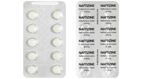 Naftizine 200mg điều trị viêm động mạch tắc nghẽn mãn tính chi dưới (3 vỉ x 10 viên)