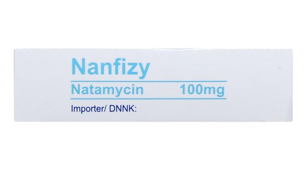 Viên đặt âm đạo Nanfizy 100mg trị và dự phòng nhiễm nấm âm hộ, âm đạo (1 vỉ x 3 viên)
