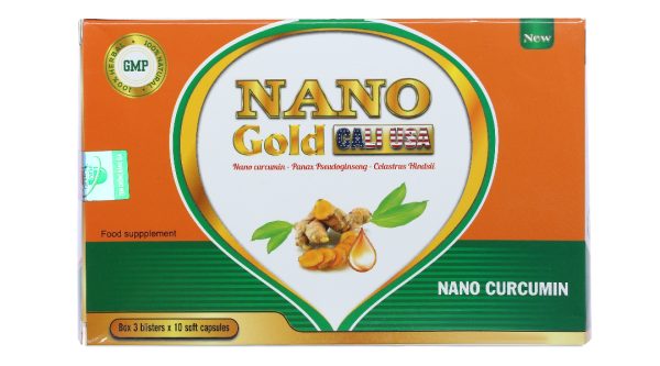 Nano Gold New Cali USA hỗ trợ giảm viêm loét dạ dày hộp 30 viên