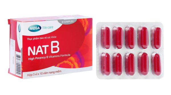Nat B bổ sung vitamin B, giảm mệt mỏi hộp 30 viên