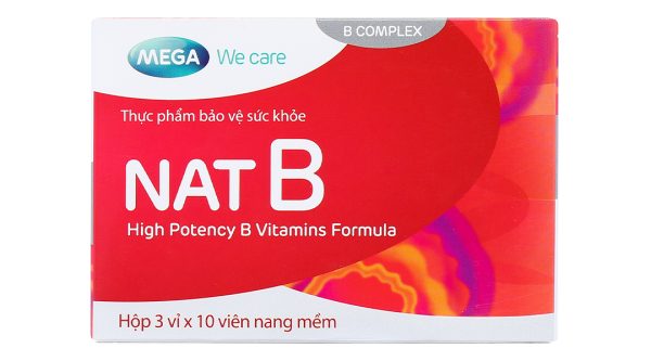 Nat B bổ sung vitamin B, giảm mệt mỏi hộp 30 viên