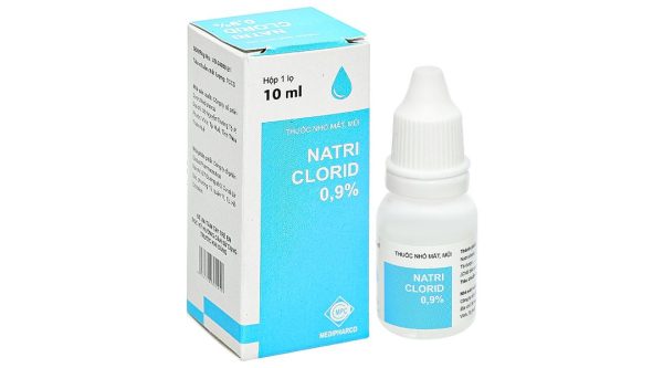 Dung dịch nhỏ mắt, mũi Natriclorid 0,9% Medipharco trị kích ứng mắt, viêm mũi chai 10 ml