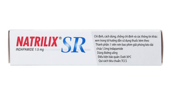 Natrilix SR 1.5mg trị tăng huyết áp (3 vỉ x 10 viên)