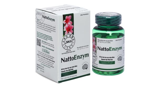NattoEnzym hỗ trợ tan cục máu đông, ngừa đột quỵ hộp 90 viên