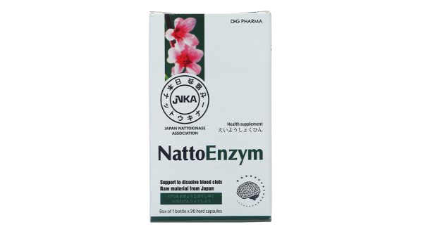 NattoEnzym hỗ trợ tan cục máu đông, ngừa đột quỵ hộp 90 viên