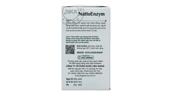 NattoEnzym hỗ trợ tan cục máu đông, ngừa đột quỵ hộp 90 viên
