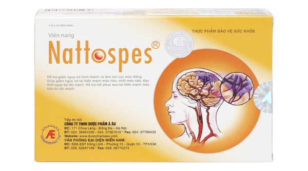 Nattospes hỗ trợ tan cục máu đông, ngừa tai biến hộp 30 viên