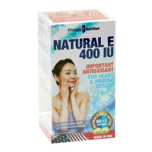 Principle Nutrition Natural E 400IU hạn chế lão hóa hộp 65 viên